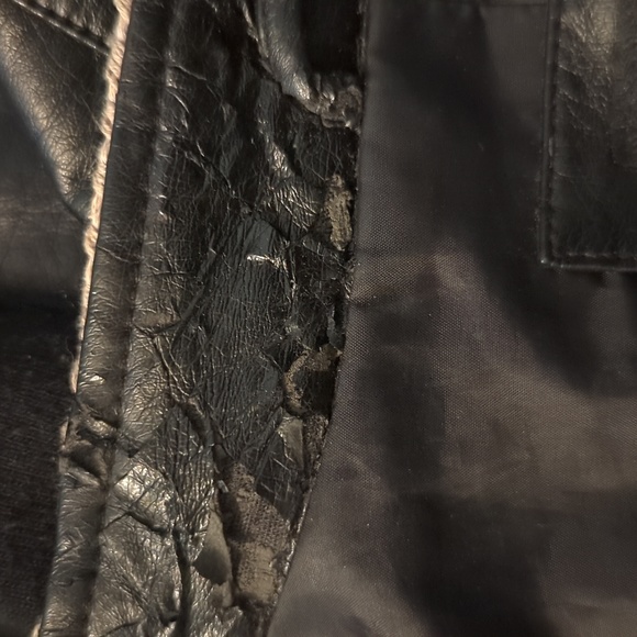 Blank Noir Buckle Moto Grunge Jacket With Defects sz M - Picture 9 of 9